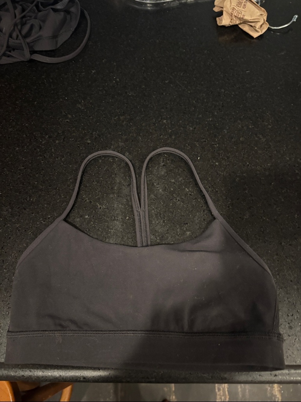 Everyday Seamless Racerback Sports Bra - Black